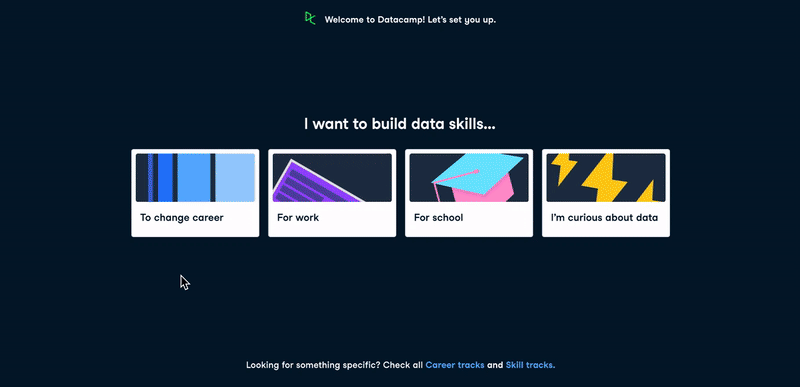 Redesigned learner activation flow