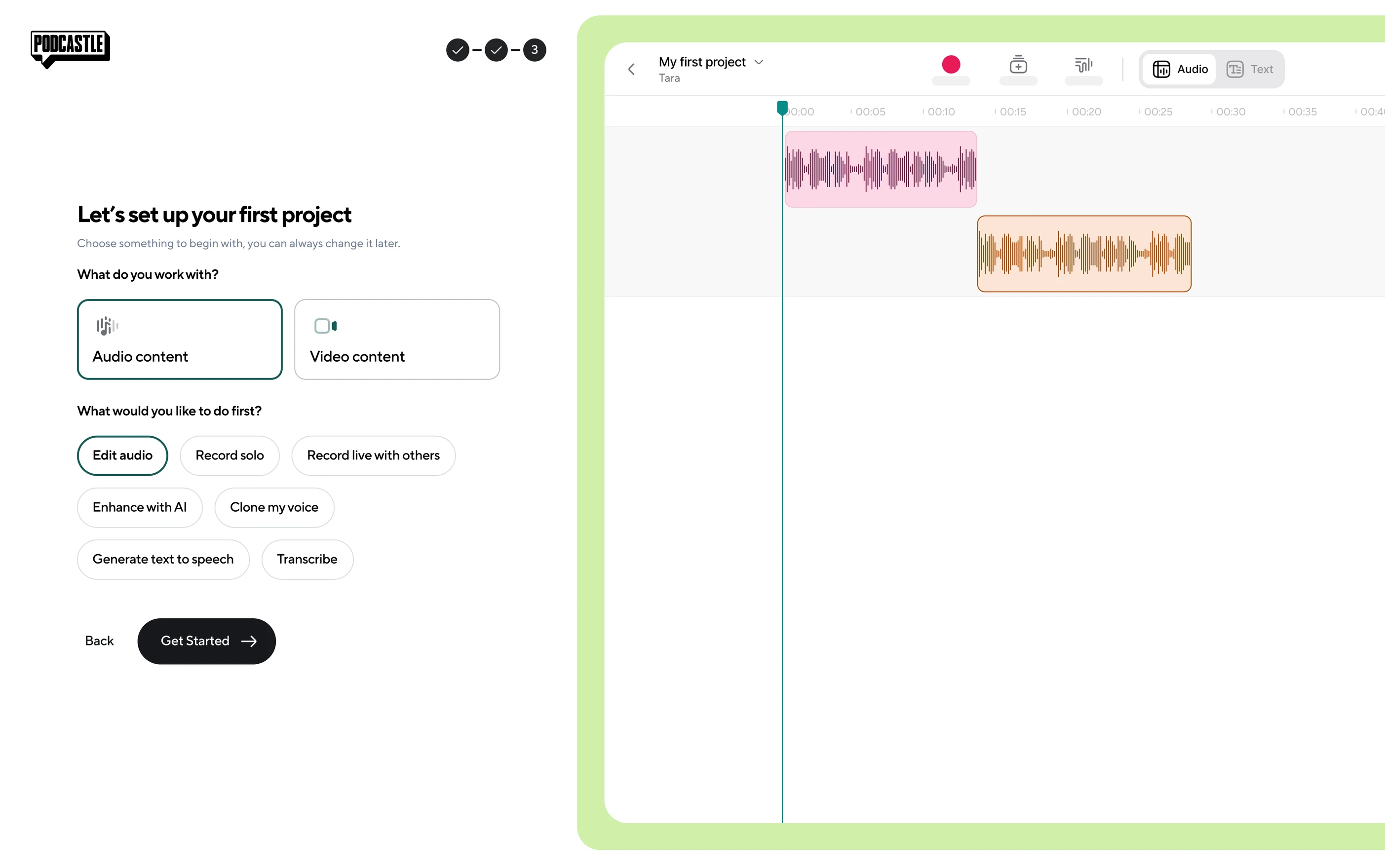 Interactive prototype of the new onboarding steps