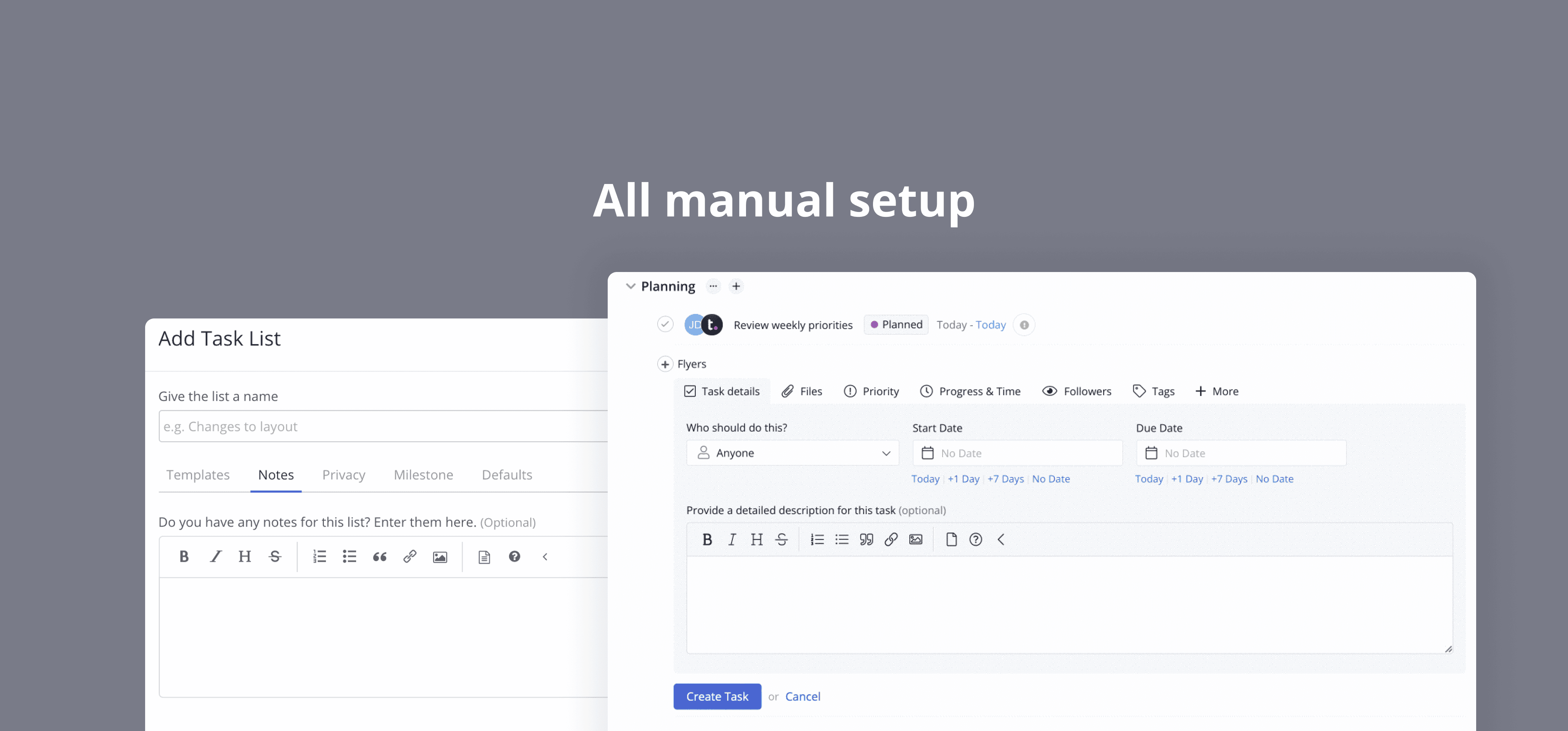 Status quo before workflow automations